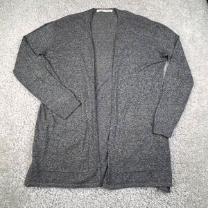 Susana Monaco Lightweight Cotton Cardigan Sweater Gray